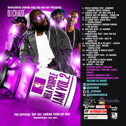 [Mixtape] NBA Purple Jam Vol. 2 New Music Mixtape  @DJChase