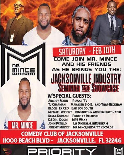 [Event] JACKSONVILLE INDUSTRY SEMINAR 2/10 @mrmince94 @ATLSerge @PriorityRecords @CapitolRecords @TJsDJs