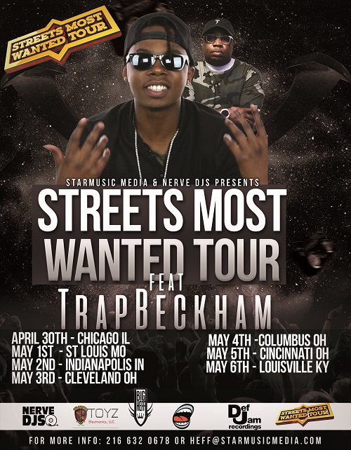 [Event] TRAP BECKHAM JOINS BIG HEFF’S STREETS MOST WANTED TOUR @TrapBeckham