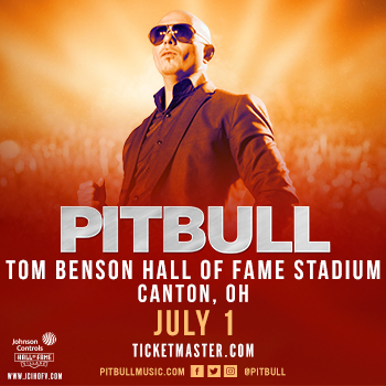 PITBULL KICKS OFF FOOTBALL HALL OF FAME CONCERT SERIES!