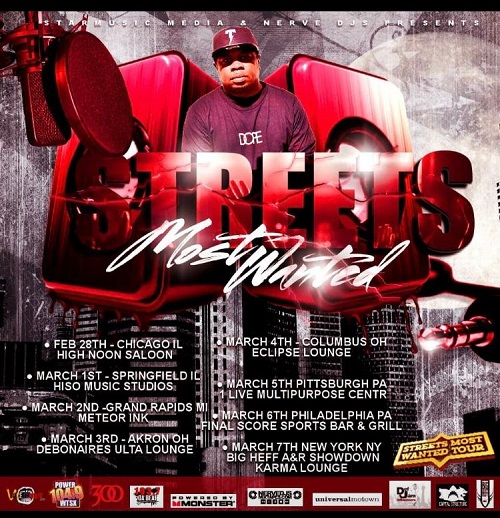 Big Heff presents Streets Most Wanted Tour featuring Akee Fontane – Stromile – Tecey Travolta