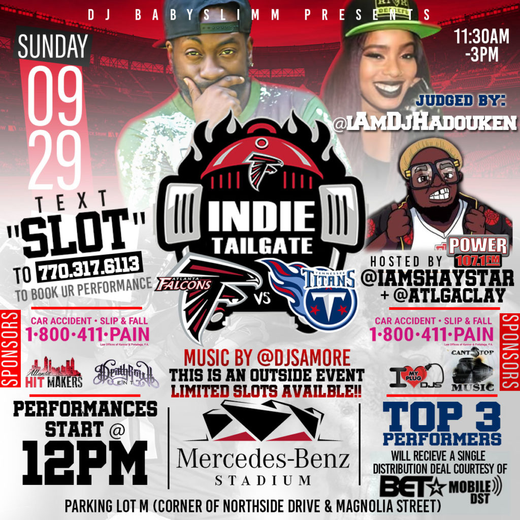 [Event] “Indie Tailgate” 9/29! #1 Indie Concert Series in #Atlanta | @DJBabyslimm