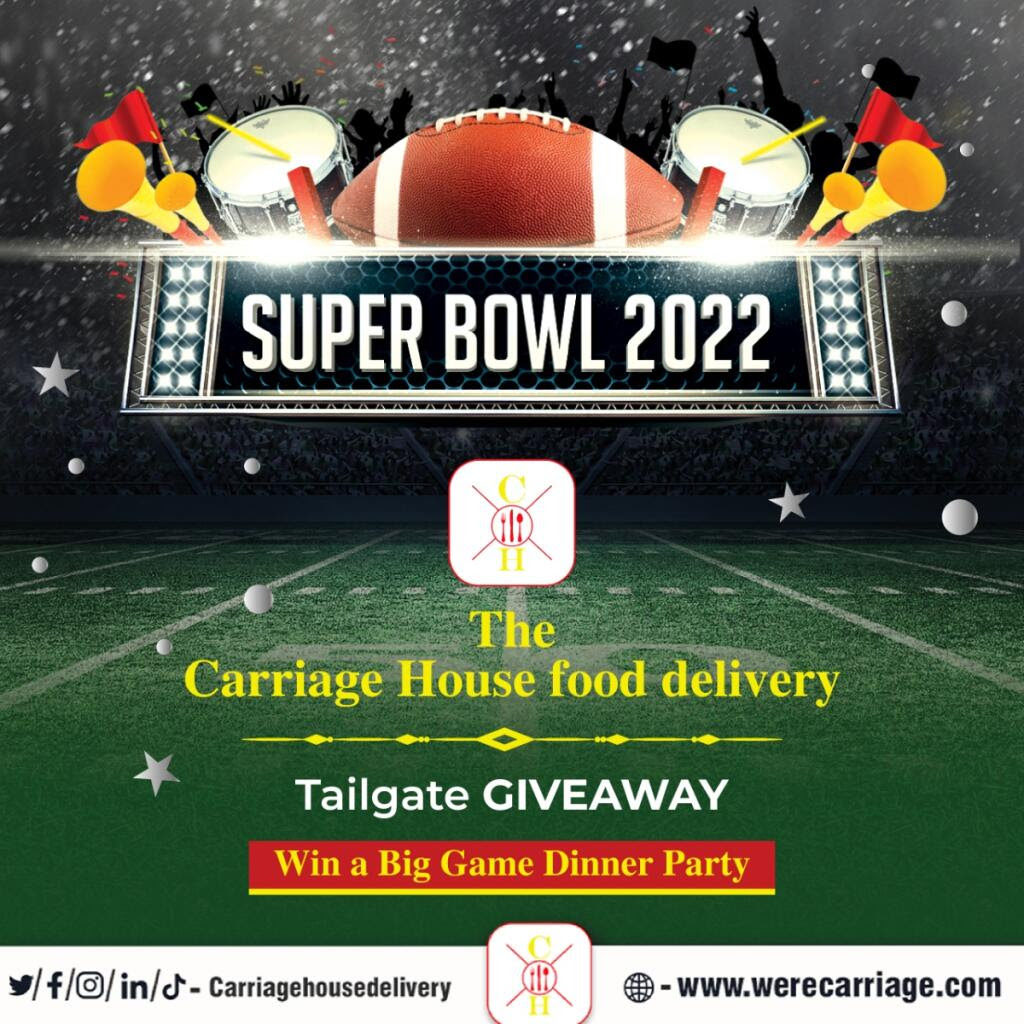 ENTER NOW to Win Carriage House Super Bowl Tailgate Party