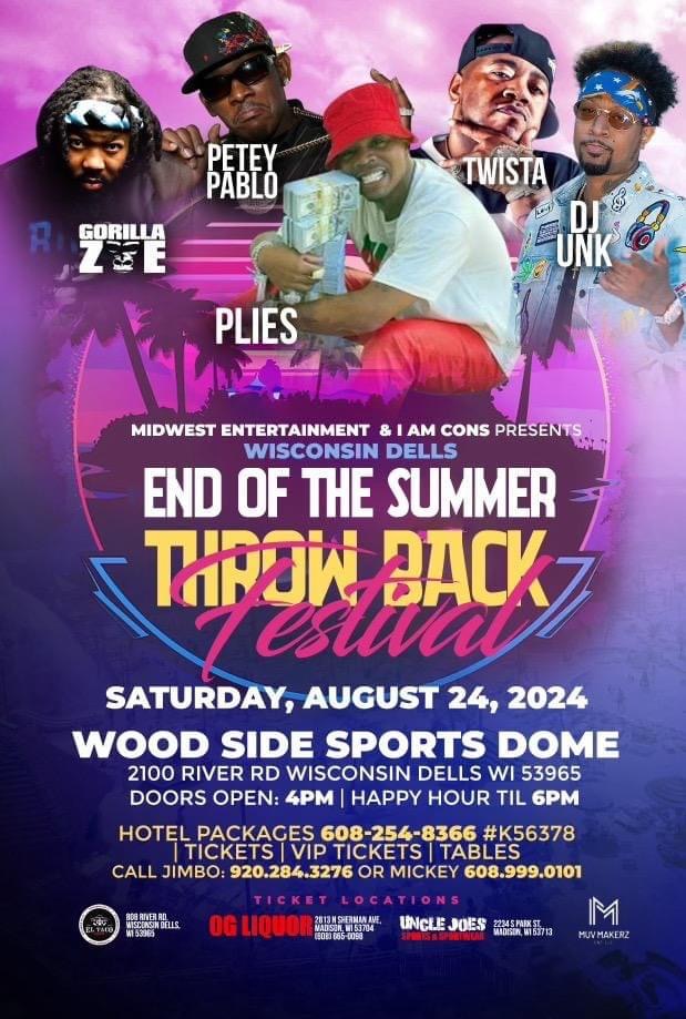 [Event] End Of Summer Throwback Wisconsin Dells | August 24